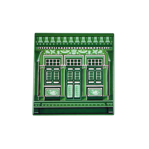 Old Shop Window Tile Magnet (Green)