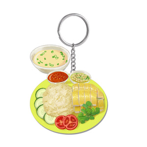 Chicken Rice Keychain