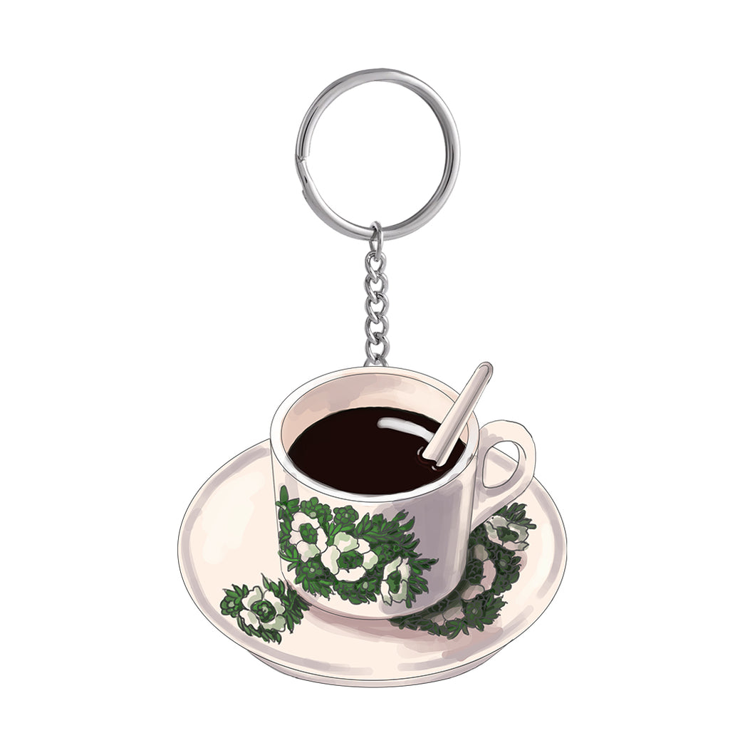 Hot Black Coffee Keychain