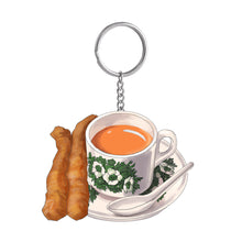 Load image into Gallery viewer, Hot Milk Tea Keychain
