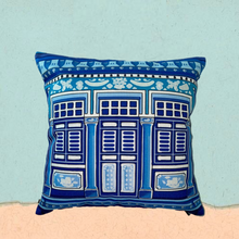 Load image into Gallery viewer, Old Shop Window Cushion Cover (Blue)
