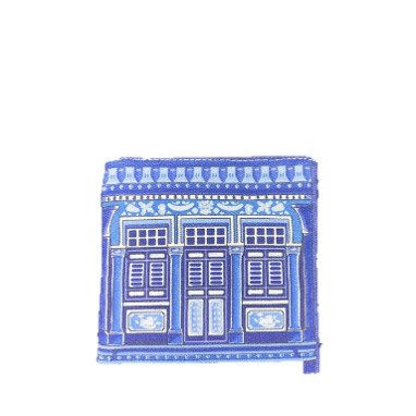 Old Shop Window Pouch (Blue)