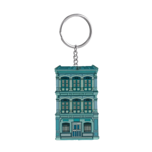 Shophouse Keychain (Blue)