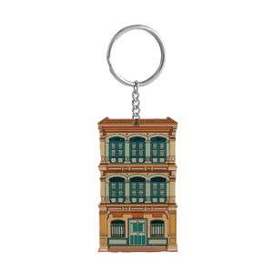 Shophouse Keychain (Orange)
